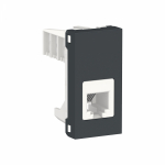 Накладка/вставка для подкл. ср-в связи и выч. техники с/у rj12 пластик антрацит IP20 SE Unica NEW Накладка/вставка для подкл. ср-в связи и выч. техники с/у rj12 пластик антрацит IP20 SE Unica NEW