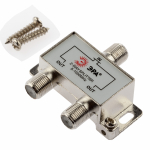 Делитель ТВ ЭРА D-F-01 2 ответвления под F разъём 5-1000 МГц Делитель ТВ ЭРА D-F-01 2 ответвления под F разъём 5-1000 МГц