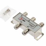 Делитель ТВ ЭРА D-F-03 4 ответвления под F разъём 5-1000 МГц Делитель ТВ ЭРА D-F-03 4 ответвления под F разъём 5-1000 МГц