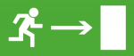 ЭЗ "Направление к эвакуационному выходу направо" (125х250) ЭЗ "Направление к эвакуационному выходу направо" (125х250)