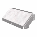 Угол д/листового кабель.лотка 90° вертикально ниспадающий без соединит. разъема сталь светло-серый ПРОМРУКАВ