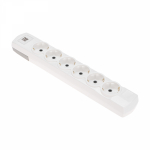 Колодка 6гн с З/К белая 2хUSB 16А PREMIUM REXANT