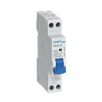 Диф. автомат NB2LE 2Р (1Р+N) 25А 30мА 1мод., х-ка B, электронный тип A, 6кА  CHINT (1)