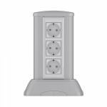 Миниколонна алюминиевая, 0.25м, цвет темно-серебристый