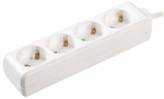 Удлинитель 4гн с З/К 5м белый 16А ПВС 3х1 У04 IEK (1/10/40)