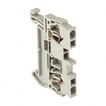 Зажим клеммный проходной 49мм размер ячейки 5мм на DIN-рейку/G-рейка 1 уровень сечение провода 2.5мм² 31А 800В EKF