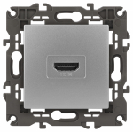 Розетка 1гн HDMI с/у алюминий механизм 14-3114-03 Elegance ЭРА Розетка 1гн HDMI с/у алюминий механизм 14-3114-03 Elegance ЭРА