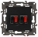 Розетка 2гн аудио+аудио с/у антрацит механизм 14-3112-05 Elegance ЭРА Розетка 2гн аудио+аудио с/у антрацит механизм 14-3112-05 Elegance ЭРА