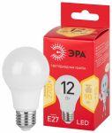 Лампочка светодиодная ЭРА RED LINE LED A60-12W-827-E27 R E27 12Вт груша теплый белый свет
