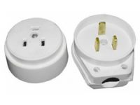 Разъем штепсельный (комплект) 1ф РШ-ВШ 32А 220-240В белый с белой полосой Беларусь (1/80) Разъем штепсельный (комплект) 1ф РШ-ВШ 32А 220-240В белый с белой полосой Беларусь (1/80)