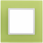 Рамка 1гн стекло лайм/белый 14-5101-26 Elegance ЭРА Рамка 1гн стекло лайм/белый 14-5101-26 Elegance ЭРА