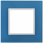Рамка 1гн стекло голубой/белый 14-5101-28 Elegance ЭРА Рамка 1гн стекло голубой/белый 14-5101-28 Elegance ЭРА