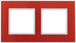Рамка 2гн стекло красный/белый 14-5102-23 Elegance ЭРА Рамка 2гн стекло красный/белый 14-5102-23 Elegance ЭРА
