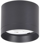 Светильник накладной потолочный под лампу GX53 черный 4015 LIGHTING IEK (1/80)