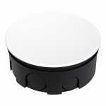 Соединительная/распаячная коробка (розетка) скрытой установки подключение с помощью зажима винтового 100x40 пластик термопласт платина ip20 ПРОМРУКАВ