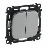 Выключатель 2кл с/у алюминий ALLURE Legrand (1/15) Выключатель 2кл с/у алюминий ALLURE Legrand (1/15)