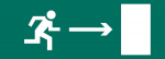 ЭЗ "Направление к эвакуационному выходу направо" (150х300) ЭЗ "Направление к эвакуационному выходу направо" (150х300)