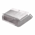 Угол д/листового кабель.лотка 45° вертикально ниспадающий без соединит. разъема сталь светло-серый ПРОМРУКАВ