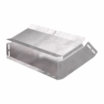 Угол д/листового кабель.лотка 45° вертикально ниспадающий без соединит. разъема сталь светло-серый ПРОМРУКАВ