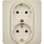 Розетка 2гн с З/К с/у крем в сборе 16А INSPIRIA Legrand (1/5/50)