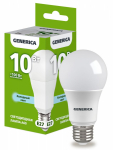 Лампа светодиод 10Вт груша А60 Е27 6500К 1000Лм матовая GENERICA IEK (1/10/100)