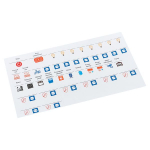 Комплект модульных наклеек средний с инд. ШК (137х240) EKF PROxima