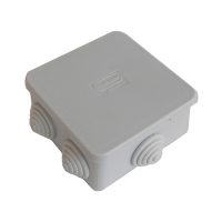 Коробка распределительная о/п 85х85х40 6 вых, IP44 JBS080 Коробка распределительная о/п 85х85х40 6 вых, IP44 JBS080