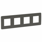 Рамка 4гн дымчато-серый/белый Unica STUDIO NEW Schneider Electric