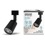 Светильник трековый цилиндр 8W 600Лм 4000K 180-220В IP20 59*164мм черный линза 50º LED Gauss 1/50