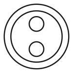 Celiane Лицевая панель для аудиорозетки двойной "бананы", белая