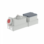 Розетка настенная с механической блокировкой и DIN-рейкой на 6 модулей IP67 32А 3P+E+N 400В