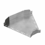 Угол д/листового кабель.лотка 45° горизонтальн. без соединит. разъема нержавеющая сталь серый ПРОМРУКАВ