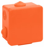 Распаячная коробка ЭРА KOR-80-80-50-7g-OR-FR огнестойкая 80х80х50мм оранжевая с гермовводами 7 вх. IP54 Распаячная коробка ЭРА KOR-80-80-50-7g-OR-FR огнестойкая 80х80х50мм оранжевая с гермовводами 7 вх. IP54