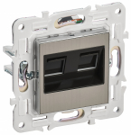 SKANDY Роз. комп. 2-ая RJ45 кат.6 SK-K04N никель IEK SKANDY Роз. комп. 2-ая RJ45 кат.6 SK-K04N никель IEK