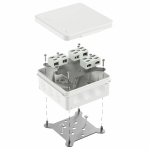 Коробка огнестойкая разветвительная для о/п двухкомпонентная 60-0303-FR6.0-4-6-Р Е15-Е60 RAL9003 100х100х40 (16 шт/кор) Промрукав