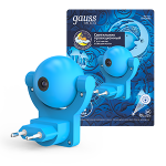 Ночник светодиод 0,5Вт 220-240V синий с фиксированной проекцией и датчиком освещённости MOOD Gauss 1/50