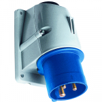 Вилка силовая для монтажа на поверхность 3P 220-230 в (50+60 гц) синяя 6ч наклонная пластик IP44 ABB CEWE промразъемы Вилка силовая для монтажа на поверхность 3P 220-230 в (50+60 гц) синяя 6ч наклонная пластик IP44 ABB CEWE промразъемы