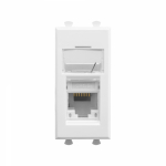 Компьютерная розетка RJ-45 модульная, кат.5е, "Avanti", "Белое облако", 1 модуль ДКС