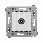 Проходная розетка 1 выход. моноблок tv 2400МГц скрыт. уст-ки винтовой белый ДКС Проходная розетка 1 выход. моноблок tv 2400МГц скрыт. уст-ки винтовой белый ДКС