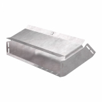 Угол д/листового кабель.лотка 45° вертикально ниспадающий без соединит. разъема сталь светло-серый ПРОМРУКАВ