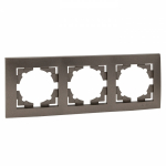 Валенсия Рамка 3-местная графит EKF Валенсия Рамка 3-местная графит EKF