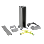 Snap-On мини-колонна алюминиевая с крышкой из алюминия 1 секция, высота 0,3 метра, цвет алюминий Snap-On мини-колонна алюминиевая с крышкой из алюминия 1 секция, высота 0,3 метра, цвет алюминий