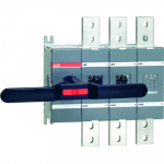 Выключатель-разъединитель встр. стационарный 3p 1250А 1000В с рукояткой сервисный, IP00 ABB Выключатель-разъединитель встр. стационарный 3p 1250А 1000В с рукояткой сервисный, IP00 ABB