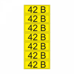 Наклейка знак электробезопасности «42 В» 35х100 мм REXANT (35шт)