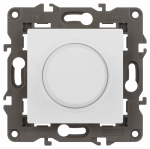 Светорегулятор ЭРА Elegance 14-4101-01М поворотно-нажимной, 400ВА 230В, белый матовый