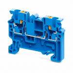 Зажим клеммный проходной 0мм размер ячейки 0мм на DIN-рейку/G-рейка 1 уровень сечение провода 2.5мм² 24А 1000В полиамид (pa) КЭАЗ (Курский электроаппа