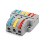 СМК ответвительная сечение 0,08 - 4 мм² 3-проводная 6 выводов серая (20 шт/уп) Промрукав СМК ответвительная сечение 0,08 - 4 мм² 3-проводная 6 выводов серая (20 шт/уп) Промрукав