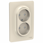 Розетка 2гн без З/К шторки с/у крем винт.клем. в сборе 16А Unica NEW Schneider Electric (1/5) Розетка 2гн без З/К шторки с/у крем винт.клем. в сборе 16А Unica NEW Schneider Electric (1/5)