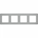 Рамка 4гн алюминий INSPIRIA Legrand (1/5) Рамка 4гн алюминий INSPIRIA Legrand (1/5)