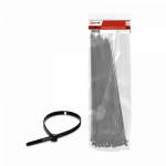 Хомут КСС-А 7,6х400 нейлоновый с УФ защитой черный (100шт./упак.) IN HOME Хомут КСС-А 7,6х400 нейлоновый с УФ защитой черный (100шт./упак.) IN HOME